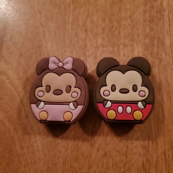 Disney Tsum Tsum Jibbitz Croc Shoe Charms Baby  Minnie & Mickey Mouse Set - Picture 1 of 1